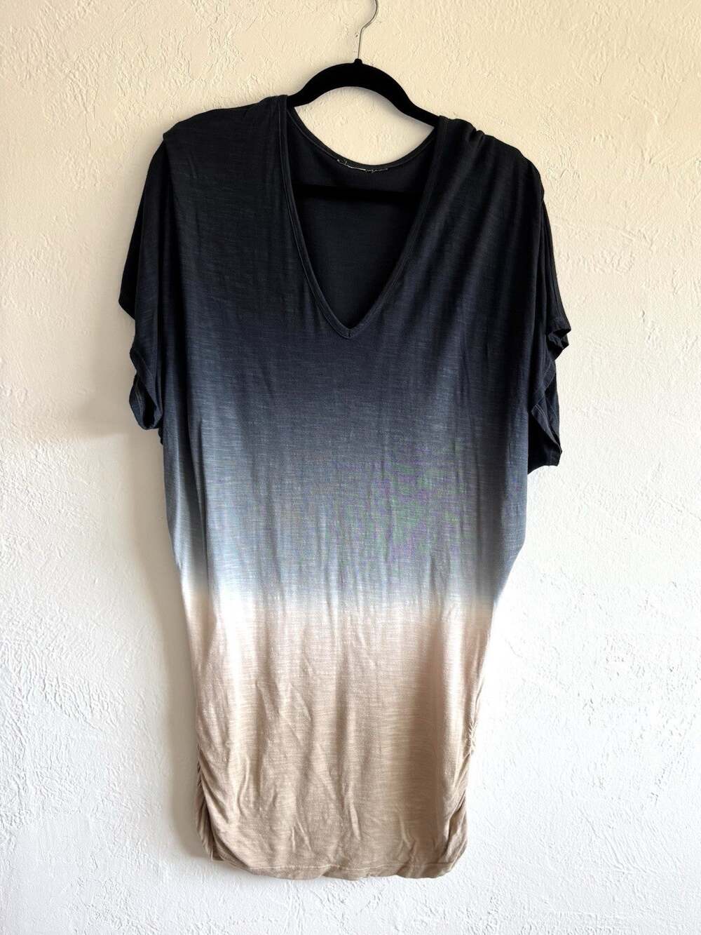 Young Fabulous & Broke Women's Tie-Dye V Neck Top/Short Dress Size M